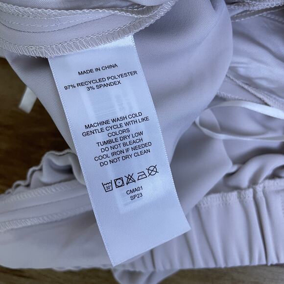 Quince Stretch Crepe Ankle Pants Size 12 Womens Sand Beige Elastic Career NWT - Picture 8 of 9